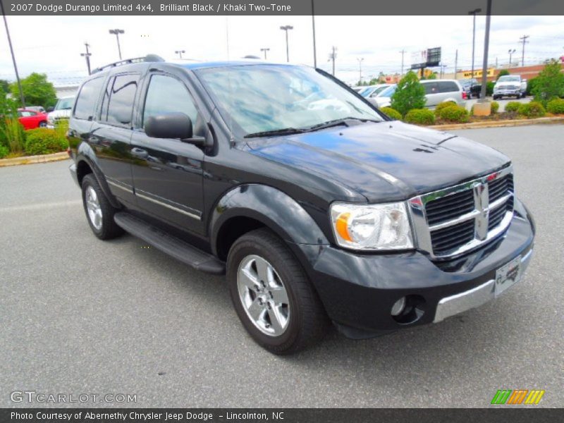 Brilliant Black / Khaki Two-Tone 2007 Dodge Durango Limited 4x4