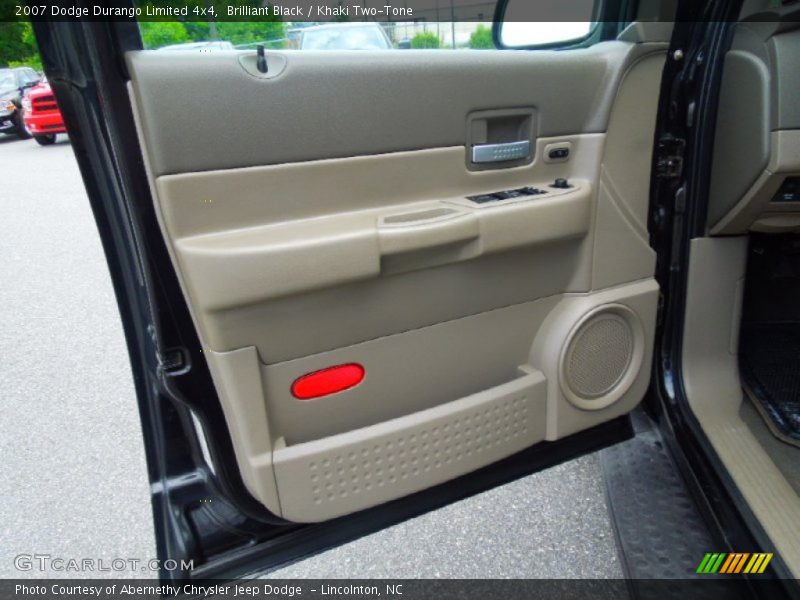 Brilliant Black / Khaki Two-Tone 2007 Dodge Durango Limited 4x4