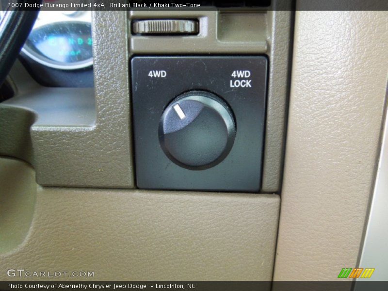 Brilliant Black / Khaki Two-Tone 2007 Dodge Durango Limited 4x4