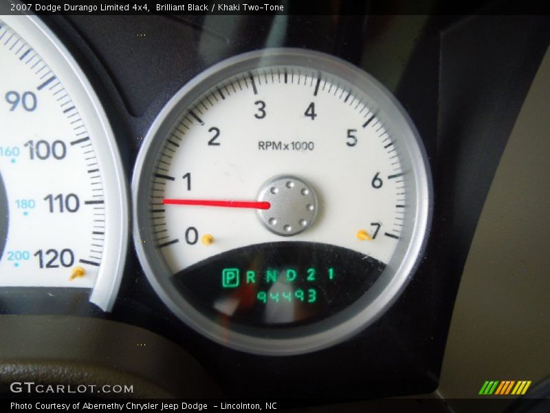 Brilliant Black / Khaki Two-Tone 2007 Dodge Durango Limited 4x4