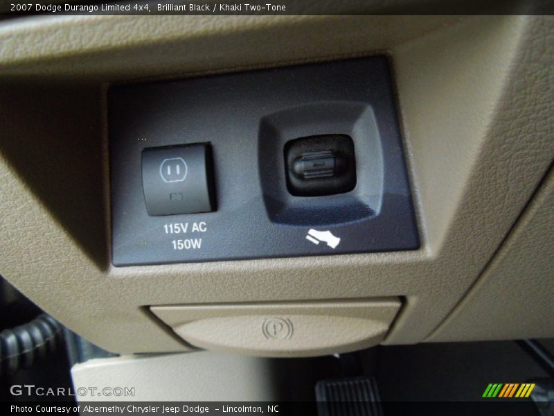 Brilliant Black / Khaki Two-Tone 2007 Dodge Durango Limited 4x4