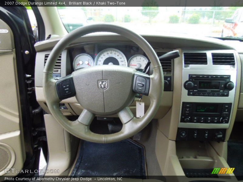 Brilliant Black / Khaki Two-Tone 2007 Dodge Durango Limited 4x4