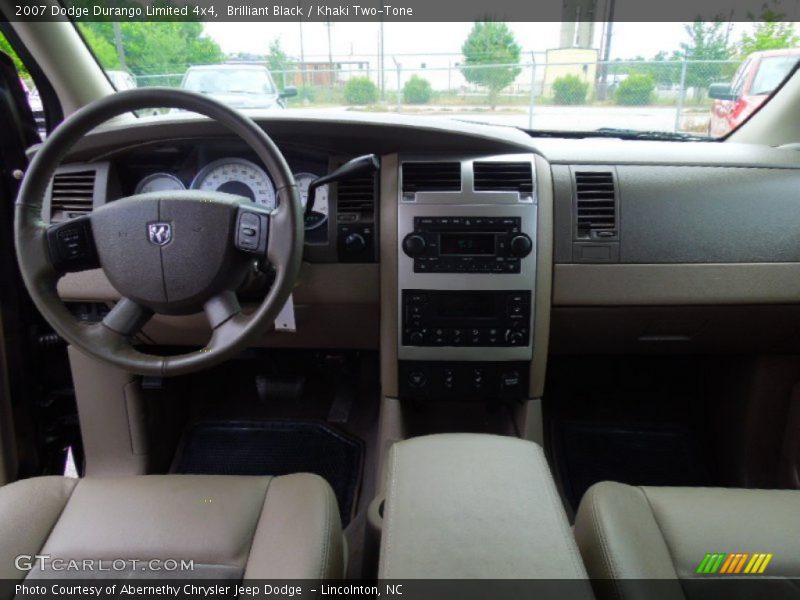 Brilliant Black / Khaki Two-Tone 2007 Dodge Durango Limited 4x4