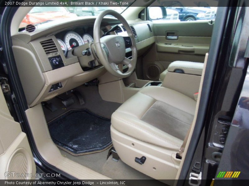 Brilliant Black / Khaki Two-Tone 2007 Dodge Durango Limited 4x4