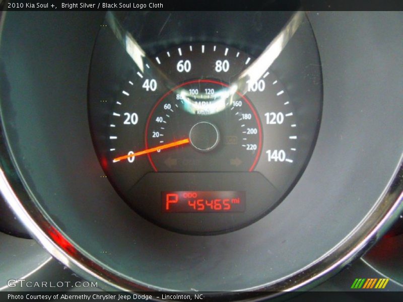 Bright Silver / Black Soul Logo Cloth 2010 Kia Soul +