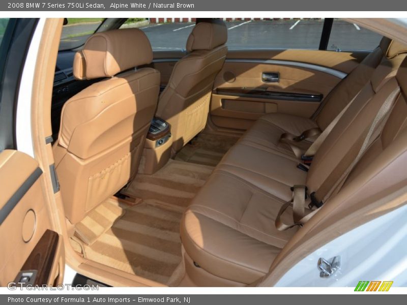 Alpine White / Natural Brown 2008 BMW 7 Series 750Li Sedan