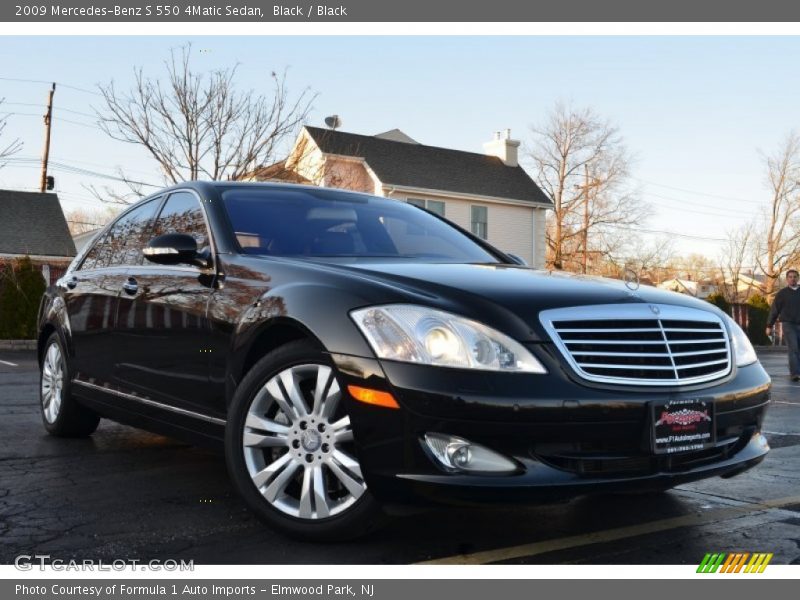 Black / Black 2009 Mercedes-Benz S 550 4Matic Sedan