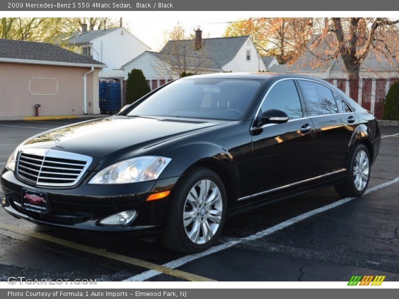 Black / Black 2009 Mercedes-Benz S 550 4Matic Sedan
