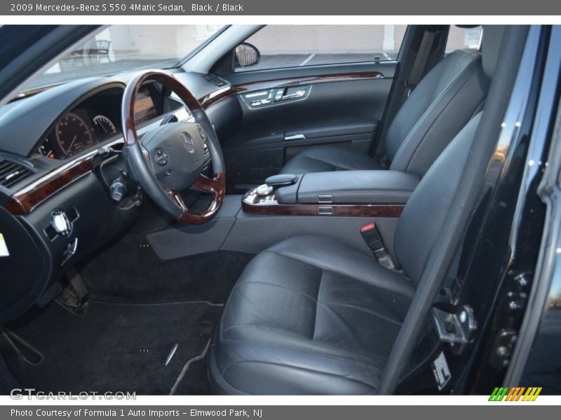 Black / Black 2009 Mercedes-Benz S 550 4Matic Sedan