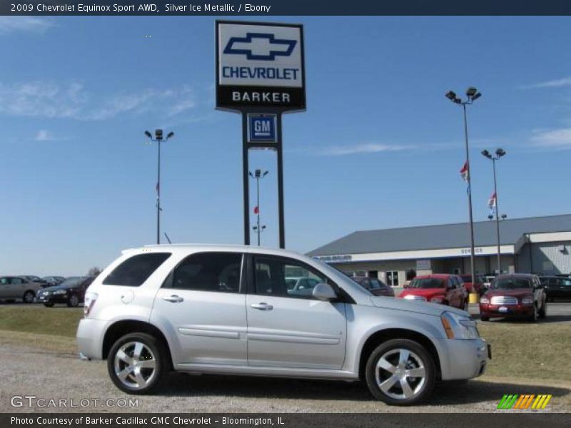 Silver Ice Metallic / Ebony 2009 Chevrolet Equinox Sport AWD