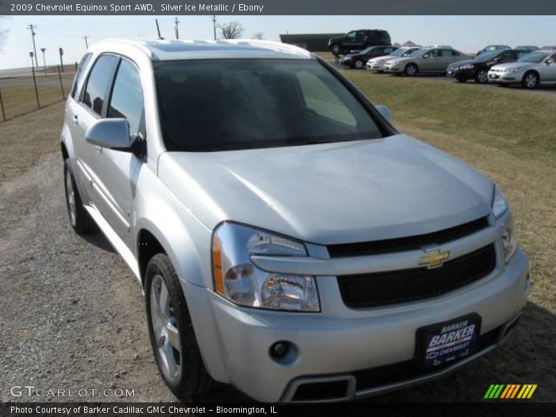 Silver Ice Metallic / Ebony 2009 Chevrolet Equinox Sport AWD