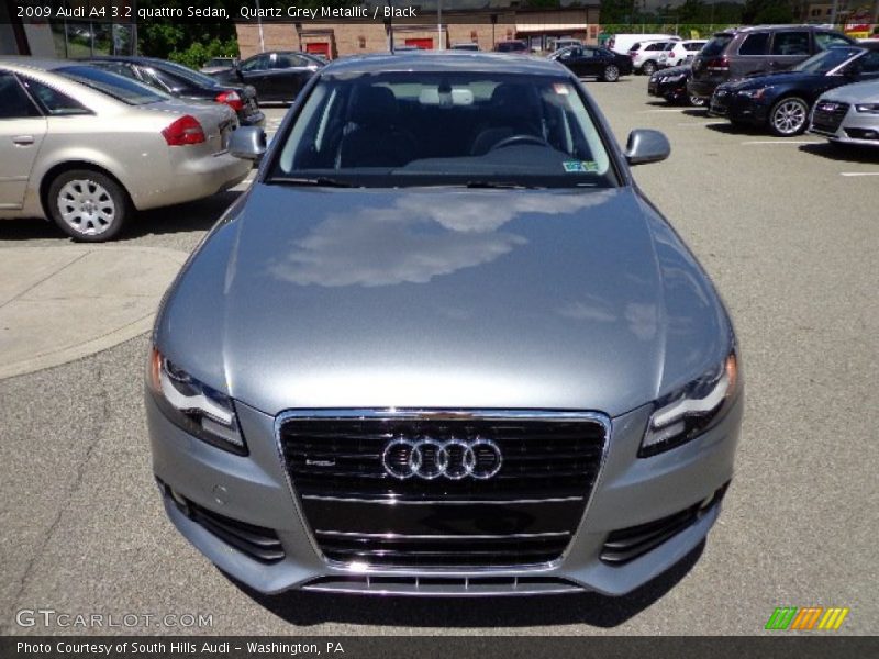 Quartz Grey Metallic / Black 2009 Audi A4 3.2 quattro Sedan