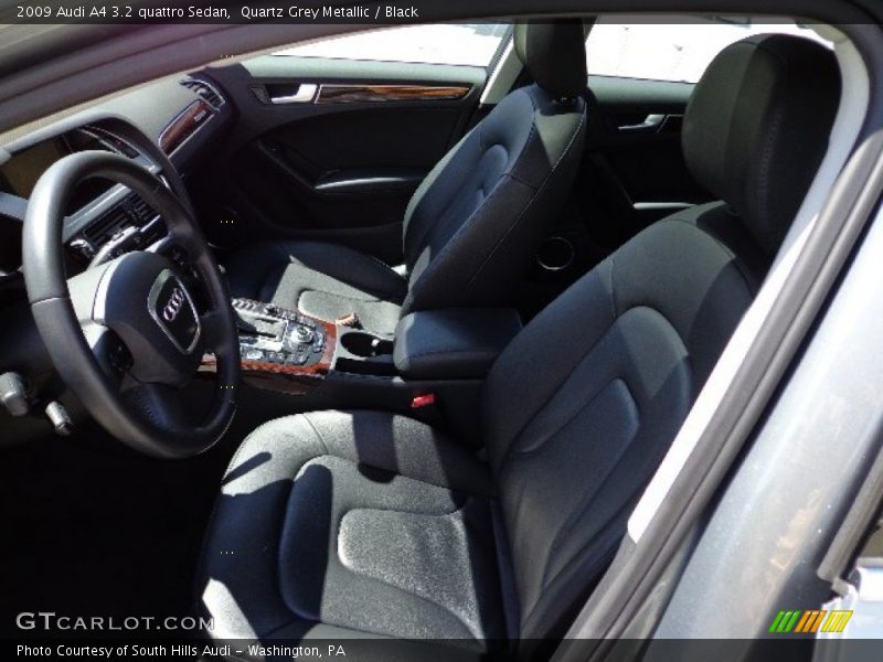 Quartz Grey Metallic / Black 2009 Audi A4 3.2 quattro Sedan