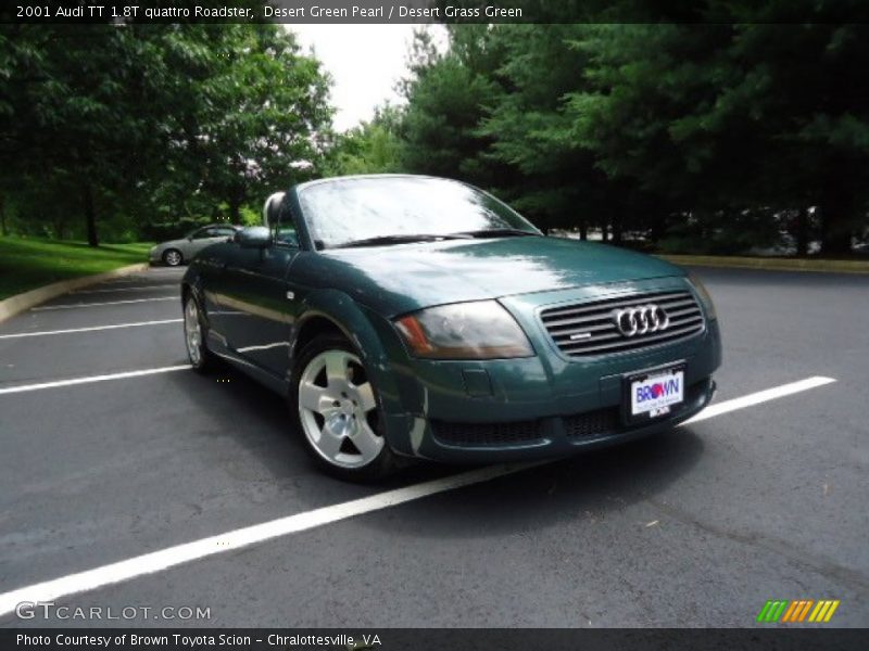 Desert Green Pearl / Desert Grass Green 2001 Audi TT 1.8T quattro Roadster