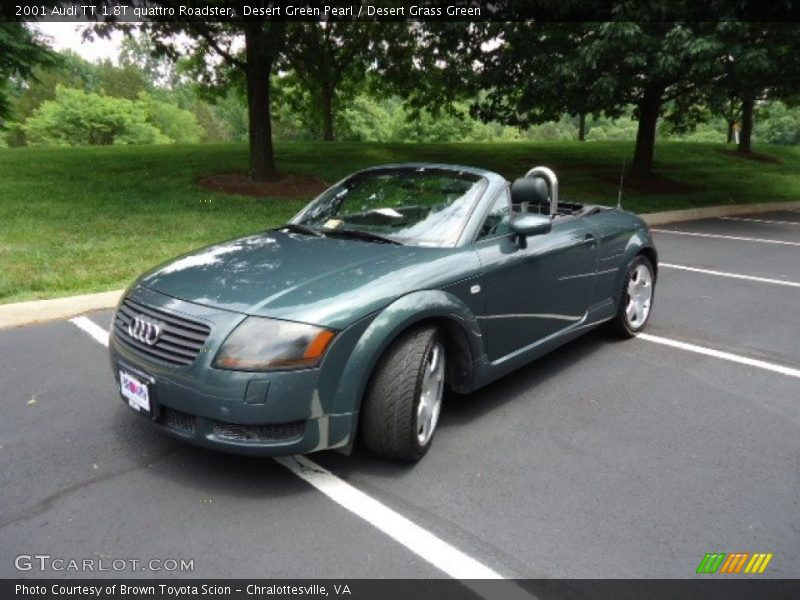 Desert Green Pearl / Desert Grass Green 2001 Audi TT 1.8T quattro Roadster