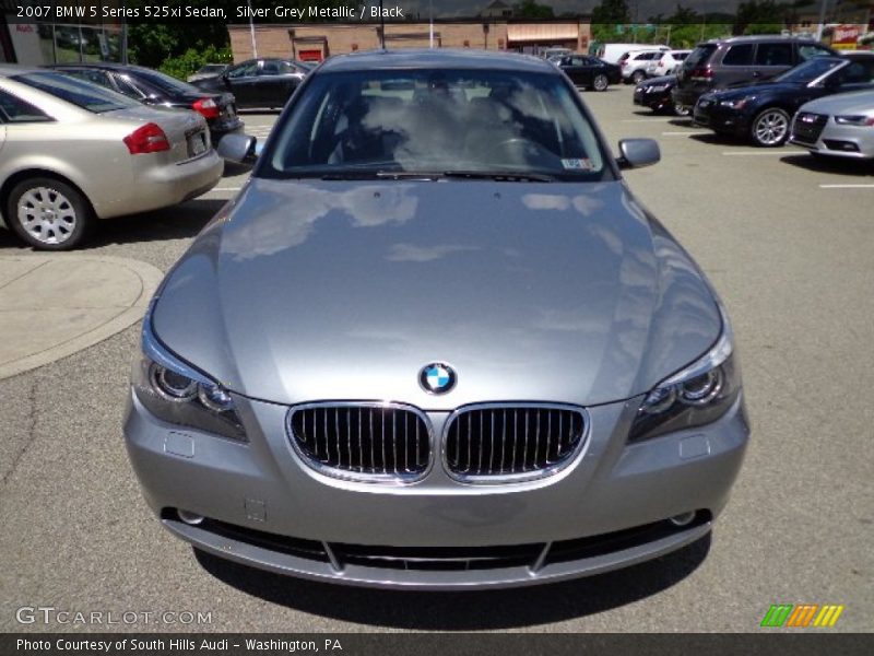 Silver Grey Metallic / Black 2007 BMW 5 Series 525xi Sedan