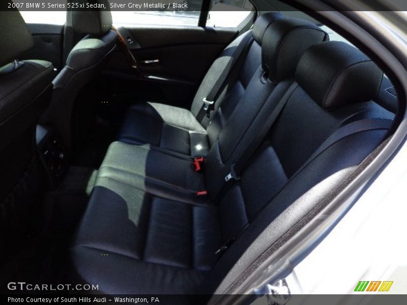 Silver Grey Metallic / Black 2007 BMW 5 Series 525xi Sedan