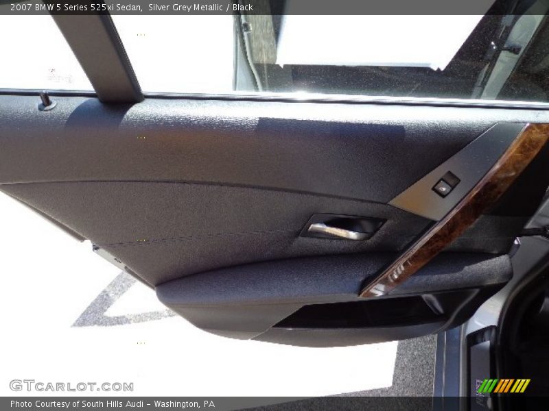 Silver Grey Metallic / Black 2007 BMW 5 Series 525xi Sedan
