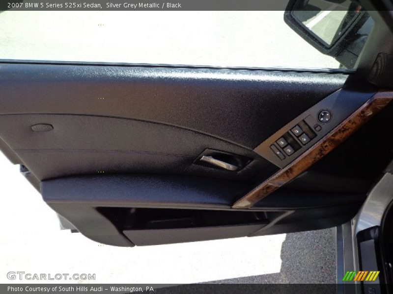 Silver Grey Metallic / Black 2007 BMW 5 Series 525xi Sedan