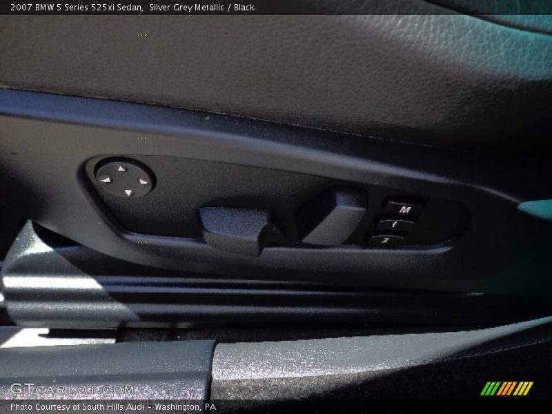 Silver Grey Metallic / Black 2007 BMW 5 Series 525xi Sedan
