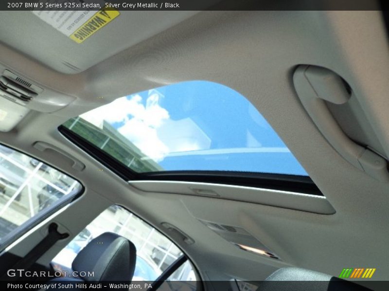 Silver Grey Metallic / Black 2007 BMW 5 Series 525xi Sedan