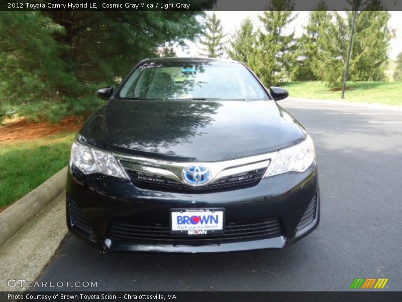 Cosmic Gray Mica / Light Gray 2012 Toyota Camry Hybrid LE