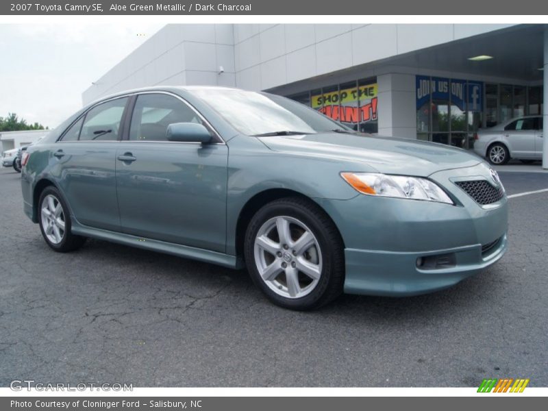 Aloe Green Metallic / Dark Charcoal 2007 Toyota Camry SE