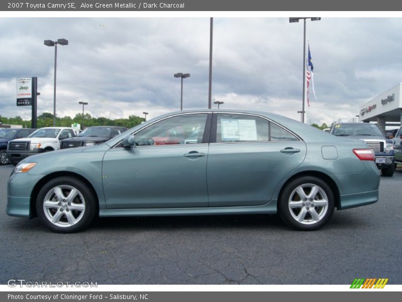 Aloe Green Metallic / Dark Charcoal 2007 Toyota Camry SE