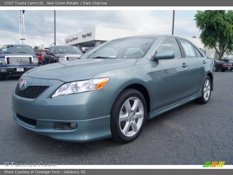 Aloe Green Metallic / Dark Charcoal 2007 Toyota Camry SE