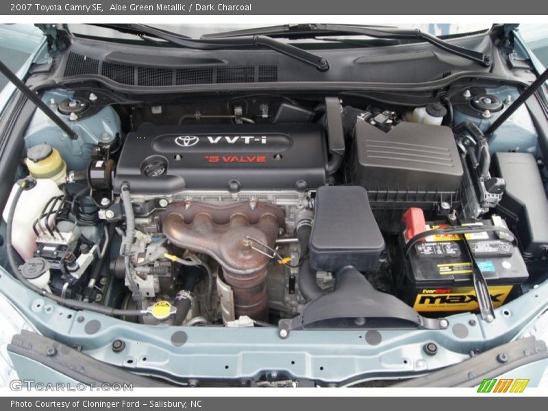 Aloe Green Metallic / Dark Charcoal 2007 Toyota Camry SE