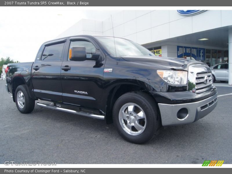 Black / Beige 2007 Toyota Tundra SR5 CrewMax