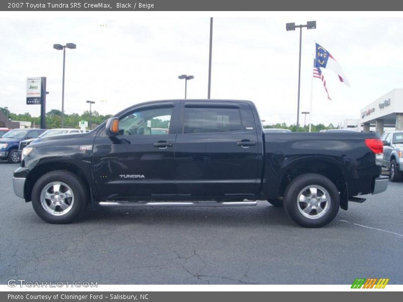 Black / Beige 2007 Toyota Tundra SR5 CrewMax