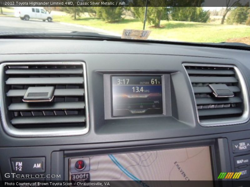 Classic Silver Metallic / Ash 2012 Toyota Highlander Limited 4WD