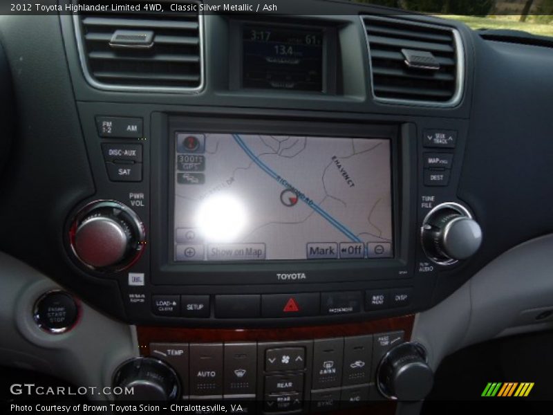 Classic Silver Metallic / Ash 2012 Toyota Highlander Limited 4WD
