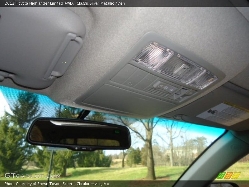 Classic Silver Metallic / Ash 2012 Toyota Highlander Limited 4WD