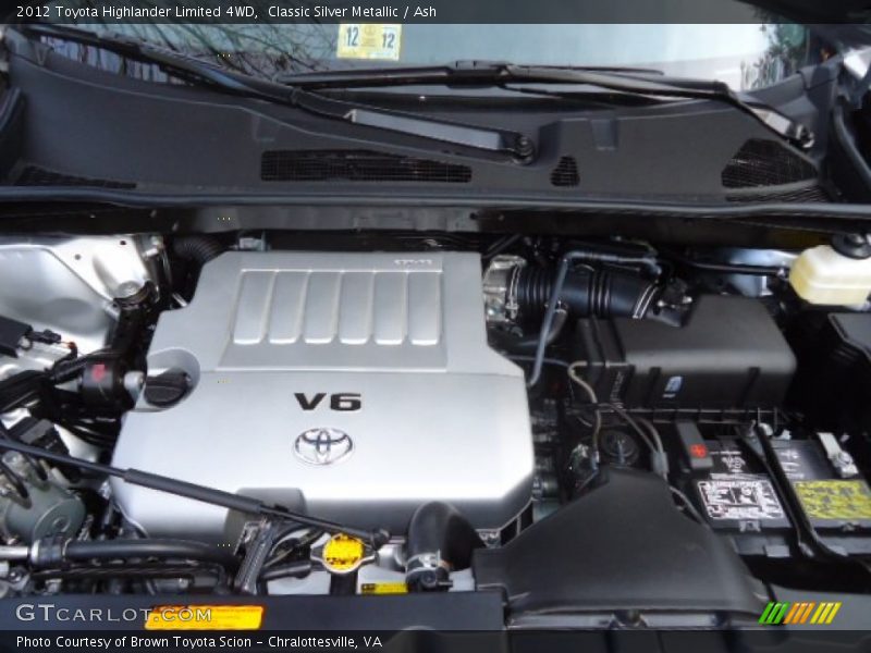  2012 Highlander Limited 4WD Engine - 3.5 Liter DOHC 24-Valve Dual VVT-i V6