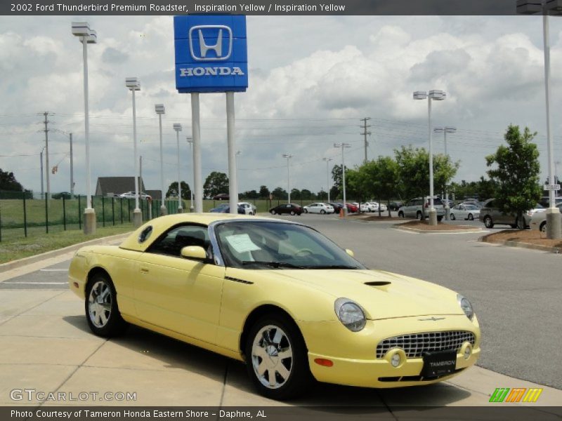 Inspiration Yellow / Inspiration Yellow 2002 Ford Thunderbird Premium Roadster