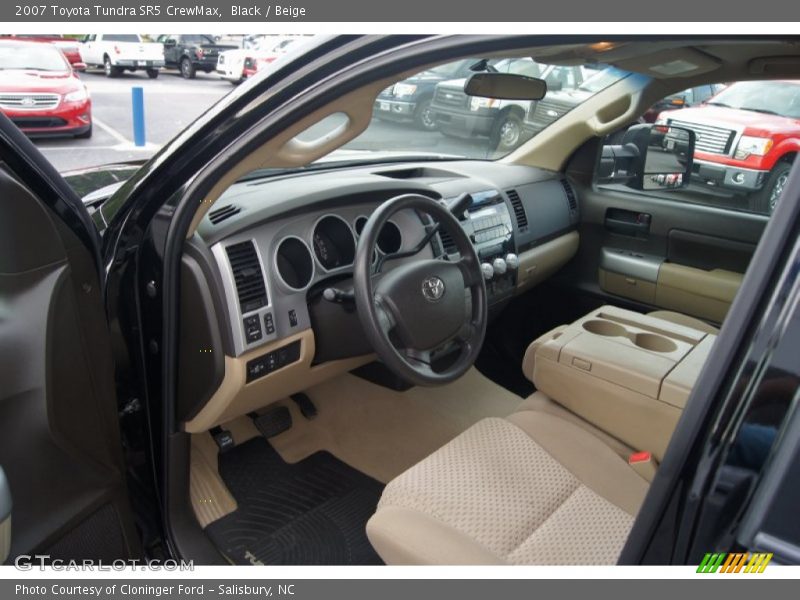 Black / Beige 2007 Toyota Tundra SR5 CrewMax