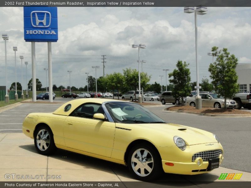Inspiration Yellow / Inspiration Yellow 2002 Ford Thunderbird Premium Roadster