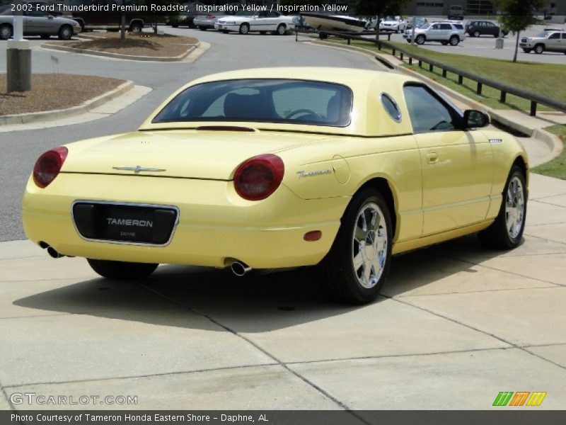 Inspiration Yellow / Inspiration Yellow 2002 Ford Thunderbird Premium Roadster