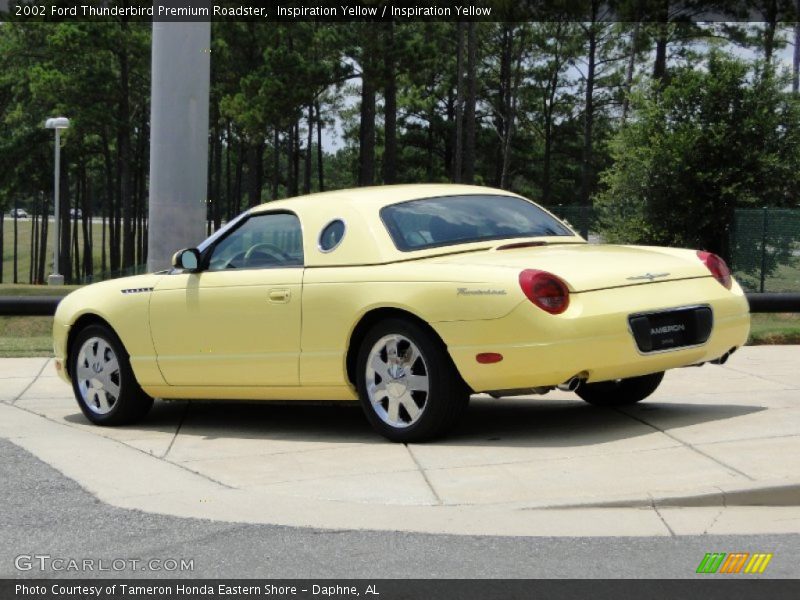 Inspiration Yellow / Inspiration Yellow 2002 Ford Thunderbird Premium Roadster