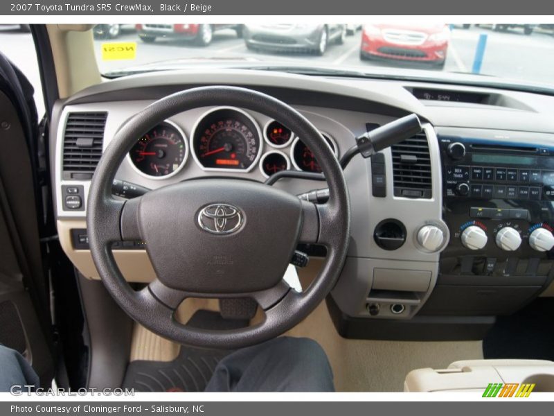 Black / Beige 2007 Toyota Tundra SR5 CrewMax