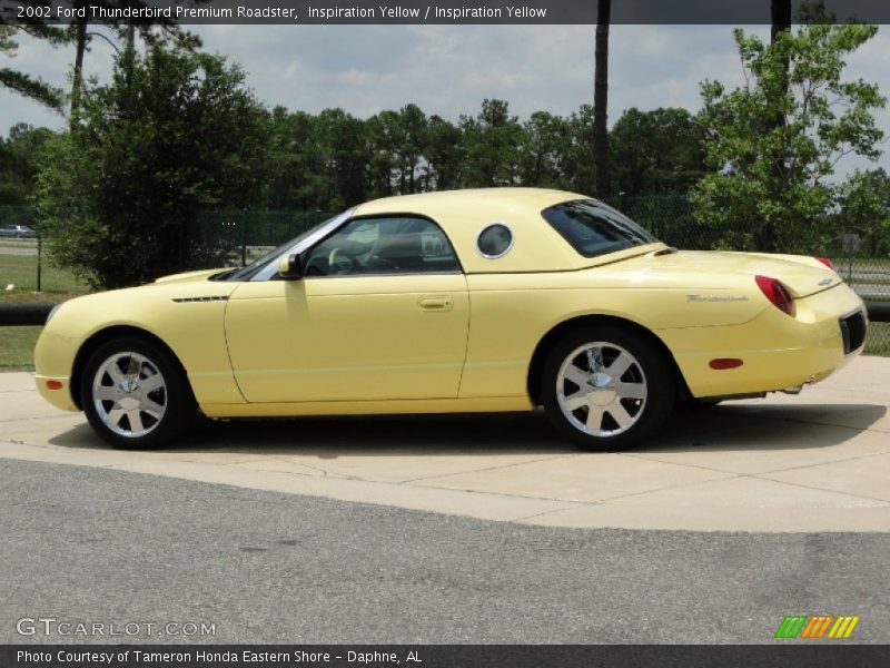  2002 Thunderbird Premium Roadster Inspiration Yellow