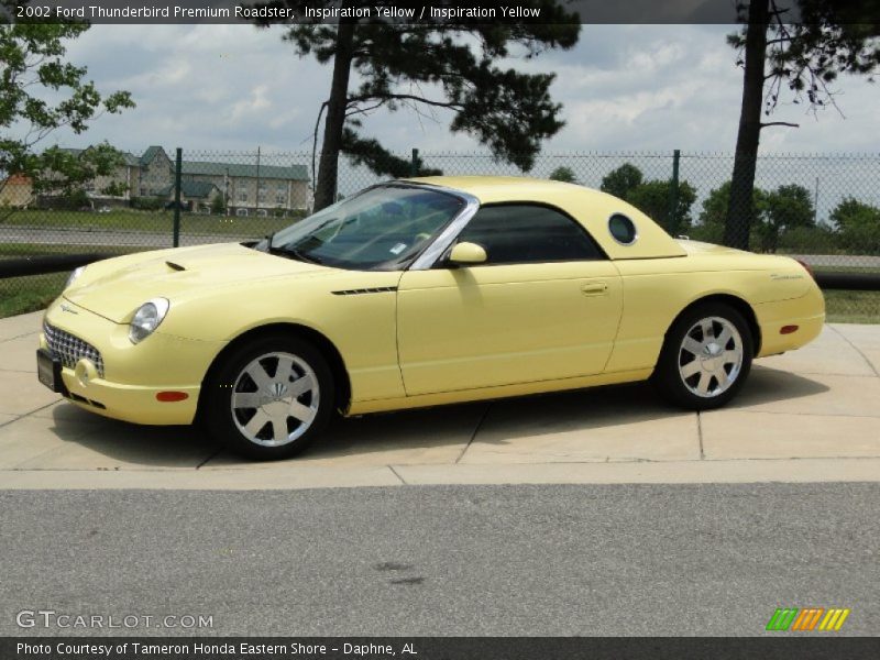 Inspiration Yellow / Inspiration Yellow 2002 Ford Thunderbird Premium Roadster