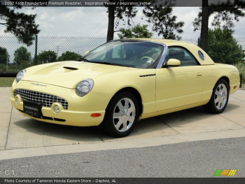 Inspiration Yellow / Inspiration Yellow 2002 Ford Thunderbird Premium Roadster