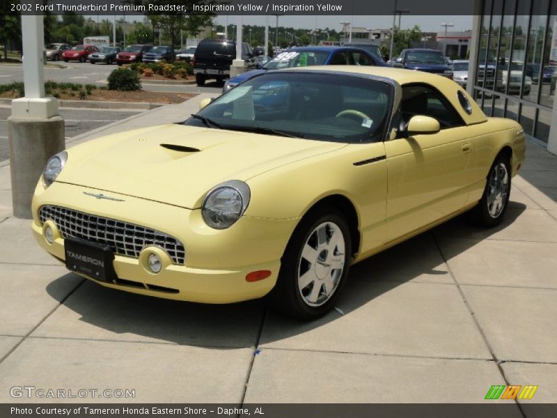 Inspiration Yellow / Inspiration Yellow 2002 Ford Thunderbird Premium Roadster