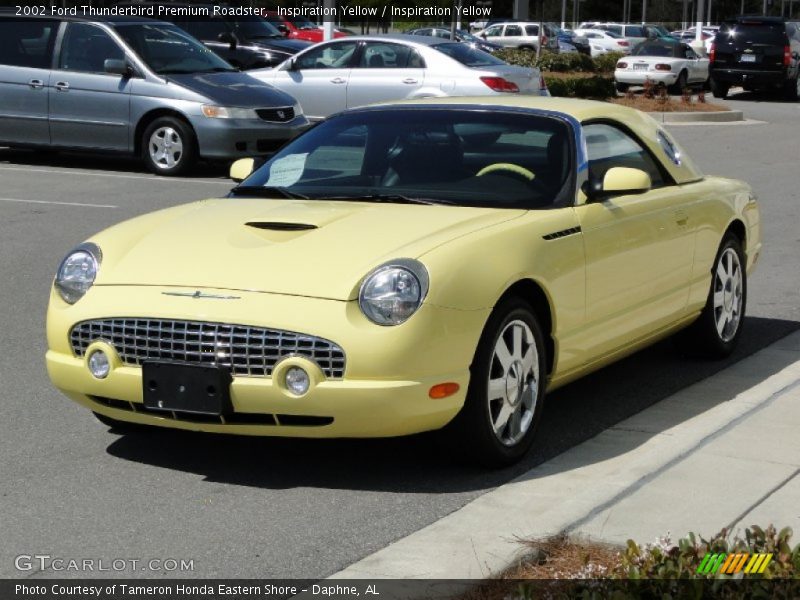 Inspiration Yellow / Inspiration Yellow 2002 Ford Thunderbird Premium Roadster