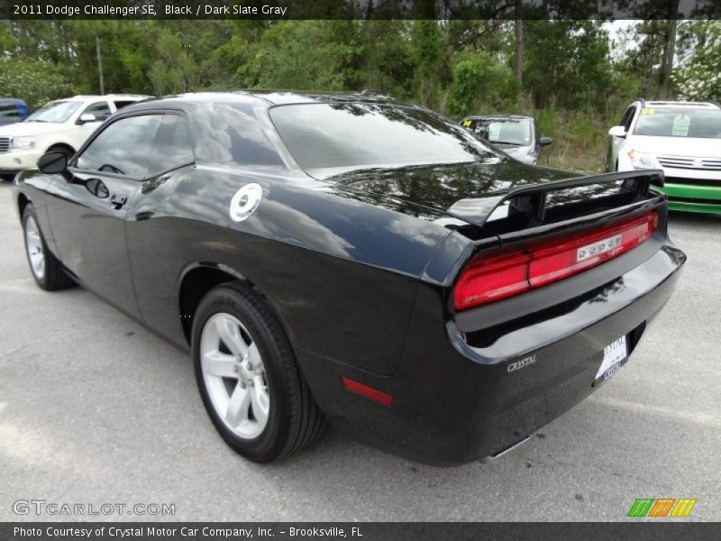 Black / Dark Slate Gray 2011 Dodge Challenger SE