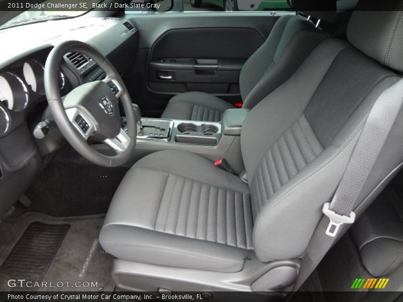 Black / Dark Slate Gray 2011 Dodge Challenger SE