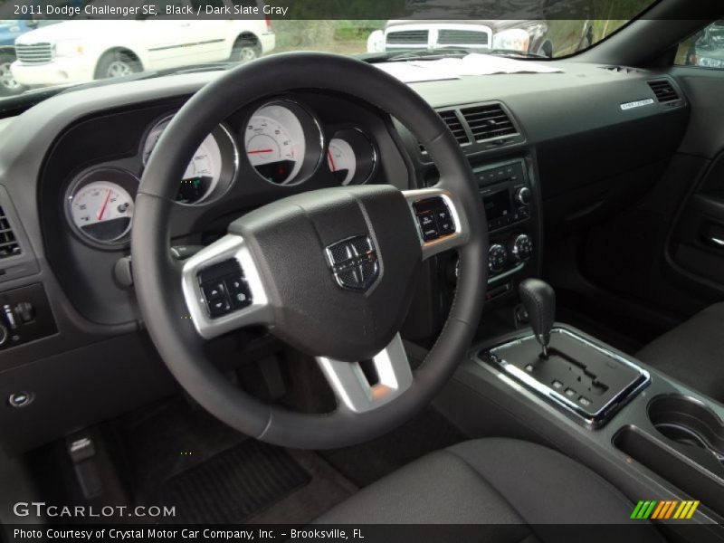 Black / Dark Slate Gray 2011 Dodge Challenger SE